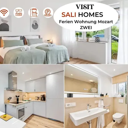 Neu Mit Terrasse! 2br 4beds- Schoenste Aussicht - Frisch Saniert- Barrierefreie! -mozart Zwei - * Bietigheim-Bissingen